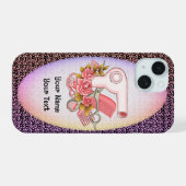 Houdstermaîtrice Rozen telefoonhoesje iPhone 15 Case (Achterkant horizontaal)