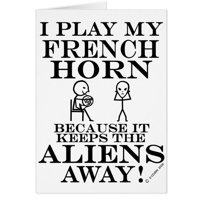 Houdt Aliens Away French Horn (Voorkant)