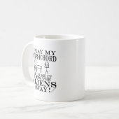 Houdt Aliens Away Harpsichord in stand Koffiemok (Voorkant links)