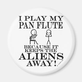 Houdt Aliens Away Pan Flute Magneet