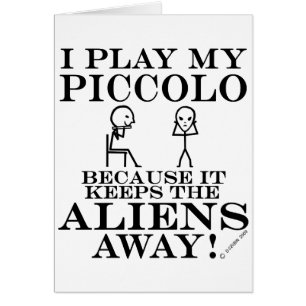 Houdt Aliens Away Piccolo in stand