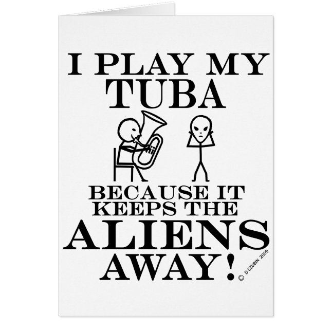 Houdt Aliens Away Tuba tegen (Voorkant)