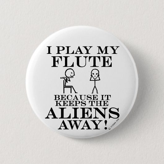 Houdt Aliens op pad Ronde Button 5,7 Cm (Voorkant)