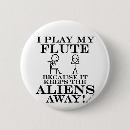 Houdt Aliens op pad Ronde Button 5,7 Cm