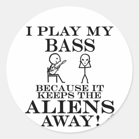 Houdt Aliens weg Ronde Sticker (Voorkant)
