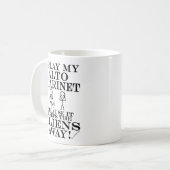 Houdt Aliens weg van Alto Clarinet Coffee Mok (Voorkant links)