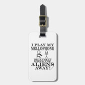 Houdt Aliens weg van het mobiele Bagagelabel (Voorkant verticaal)