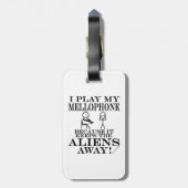 Houdt Aliens weg van het mobiele Bagagelabel (Achterkant verticaal)