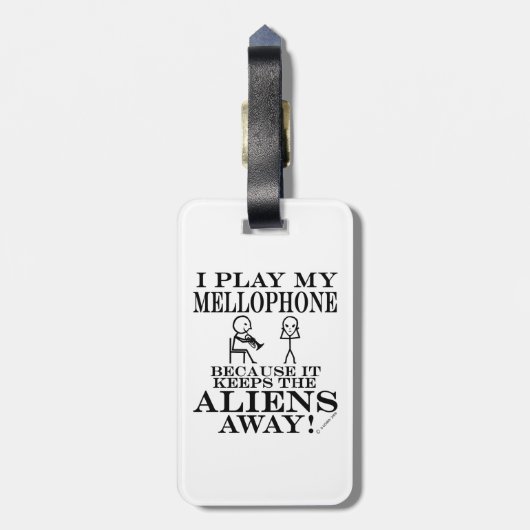 Houdt Aliens weg van het mobiele Bagagelabel (Achterkant verticaal)