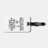 Houdt Aliens weg van het mobiele Bagagelabel (Achterkant horizontaal)