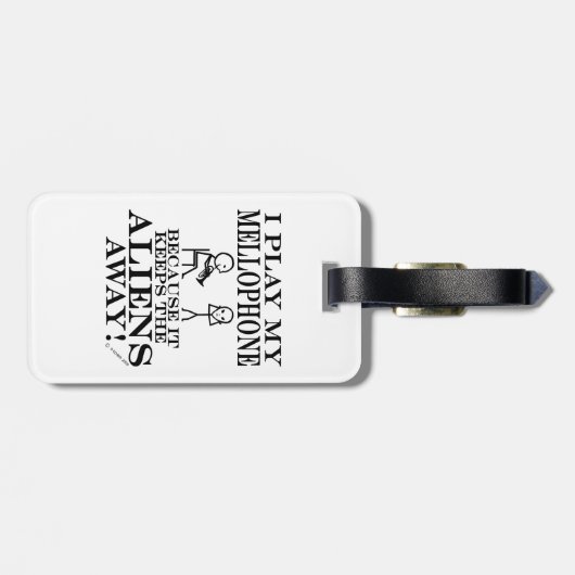 Houdt Aliens weg van het mobiele Bagagelabel (Achterkant horizontaal)