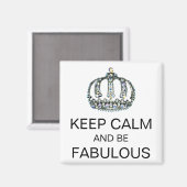 HOUDT CALM EN BLIJFT FABULOUS Magnet (Voorkant / Achterkant)