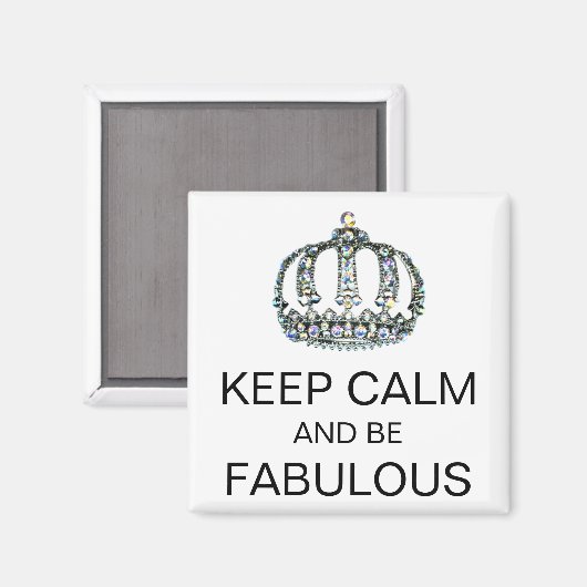 HOUDT CALM EN BLIJFT FABULOUS Magnet (Voorkant / Achterkant)