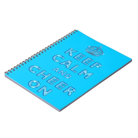 HOUDT CALM EN CHEER OP notebook VOOR Cheerleaders Notitieboek (Linkerzijde)