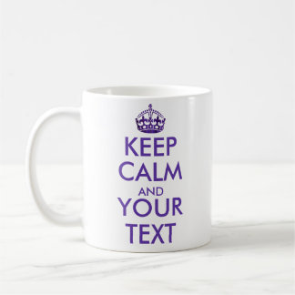 HOUDT CALM EN JOUW TEKST - Creëer uw eigen tekst Koffiemok