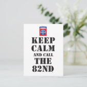 HOUDT CALM EN ROEPT DE 82DE BRIEFKAART (Staand voorkant)