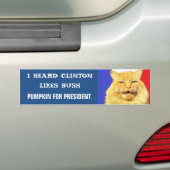 Houdt Clinton van Struik? Bumpersticker (Op auto)