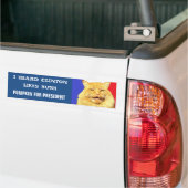 Houdt Clinton van Struik? Bumpersticker (Op Truck)