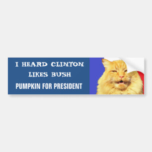 Houdt Clinton van Struik? Bumpersticker