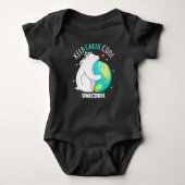 Houdt de Aarde Beer Aarde Dag Mannen Vrouwen Romper (Voorkant)