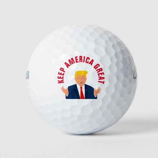 Houdt de Amerikaanse Grote Donald Trump 2024 verki Golfballen (Voorkant)