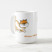 Houdt de High Royal Cat Coffee Cup Koffiemok (Voorkant links)