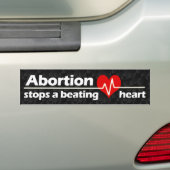 Houdt een Beatende Harde Pro-Levenslang Abortus te Bumpersticker (Op auto)
