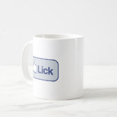 Houdt ervan te likken koffiemok (Voorkant links)