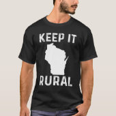 Houdt het landelijke wisconsin Country Farmer Farm T-shirt (Voorkant)