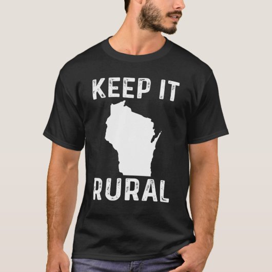 Houdt het landelijke wisconsin Country Farmer Farm T-shirt (Voorkant)
