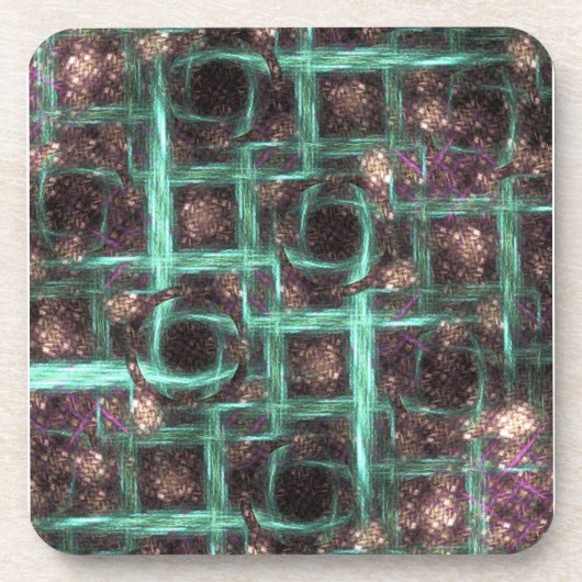 Houdt in Abstract blauw scherm: Drankjes Onderzetter (Voorkant)