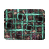 Houdt in Abstracte Magnet met blauw scherm Magneet (Horizontaal)