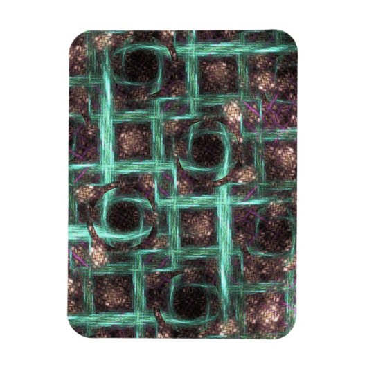 Houdt in Abstracte Magnet met blauw scherm Magneet (Verticaal)