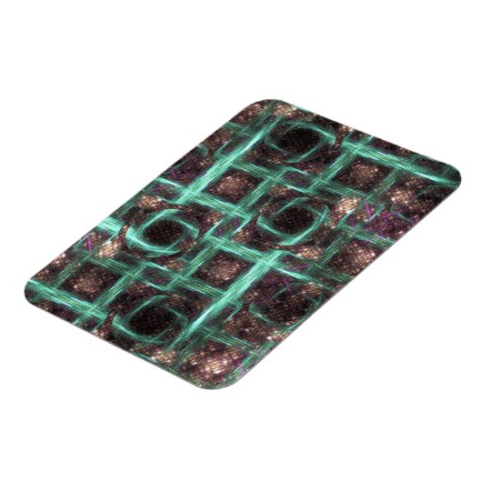 Houdt in Abstracte Magnet met blauw scherm Magneet (Linkerzijde)