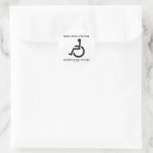 Houdt je houding je in het leven in de weg? ronde sticker (Tas)