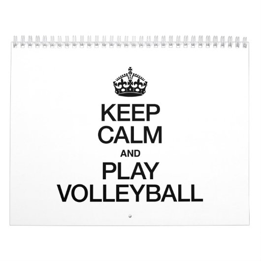 HOUDT KALK EN SPEELT VOLLEYBALL KALENDER (Hoes)