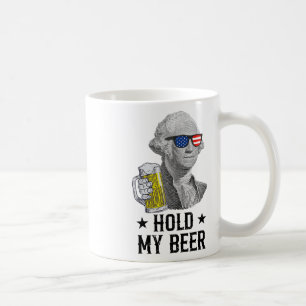 Houdt mijn bier George Washington Patriot Funny 4t Koffiemok