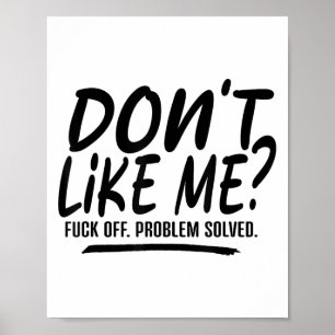 Houdt niet van mij voor uit Probleem Opgelost, Gra Poster