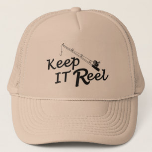 Houdt u de echte visroodsport op de hengel trucker pet