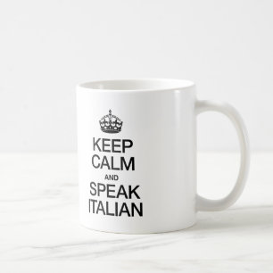 HOUDT U KALM EN SPREEK ITALIAANS KOFFIEMOK