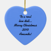 houdt van Andy Personalized Ornament (Achterkant)