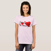 houdt van Asian Girl T-shirt (Voorkant volledig)