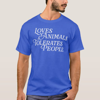Houdt van dierenolerates Mensen Dierenliefde Huisd T-shirt