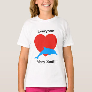 Houdt van dolfijn t-shirt
