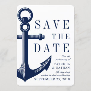 Houdt van Drops Anker   De datum opslaan Save The Date