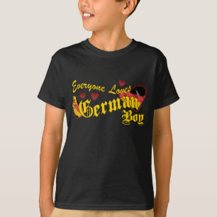 houdt van een Duitse jongen Kinderen T-shirt