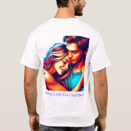 Houdt van hartslag t-shirt