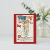 houdt van hartverscheurde banner patriottische Val Feestdagenkaart (Staand voorkant)