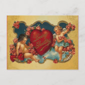 Houdt van het begroeten van  Cupido Valentijn Feestdagenkaart (Voorkant)