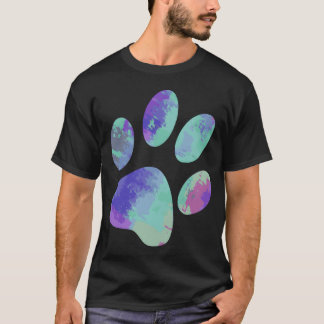 Houdt van honden katten dieren pootafdruk dierenvr t-shirt